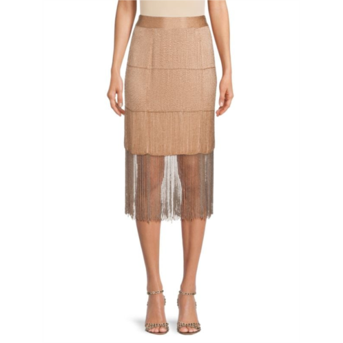 TWP Straight Silk Midi Skirt