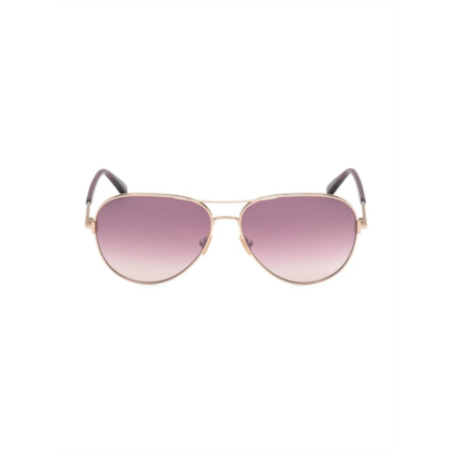 TOM FORD 61MM Mirror Aviator Sunglasses