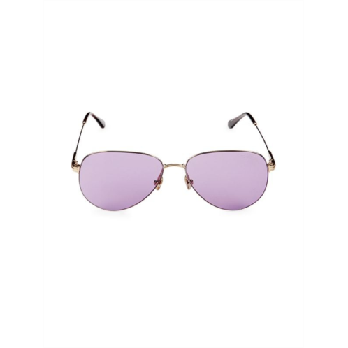 TOM FORD 59MM Aviator Sunglasses