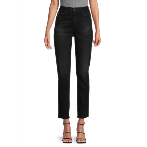 AG Jeans High Rise Whiskered Cropped Jeans