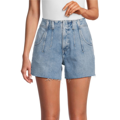 AG Jeans High Rise Relaxed Denim Shorts