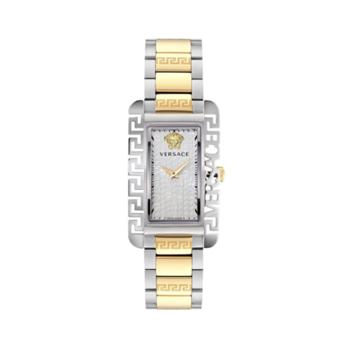 Versace Flair 27.8MM Two Tone IP Stainless Steel Bracelet Watch
