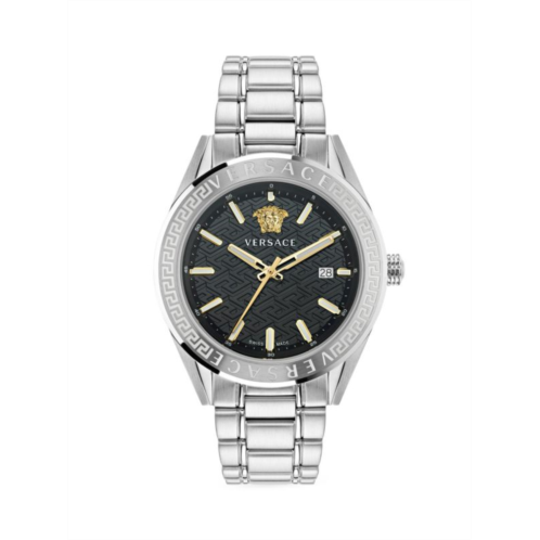 Versace V-Code 42MM Stainless Steel Bracelet Watch