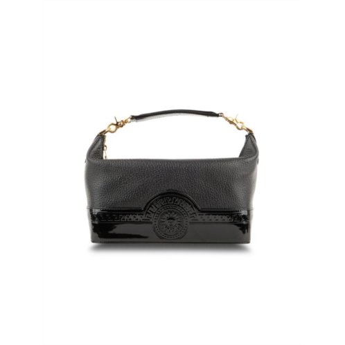 Versace Pebbled Leather Top Handle Bag