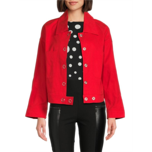 Patrizia Luca Grommet Boxy Jacket