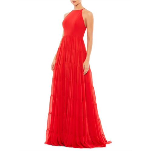 Mac Duggal Tiered A Line Gown