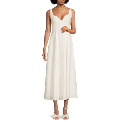 Mara Hoffman Perdita Splitneck Midi Dress