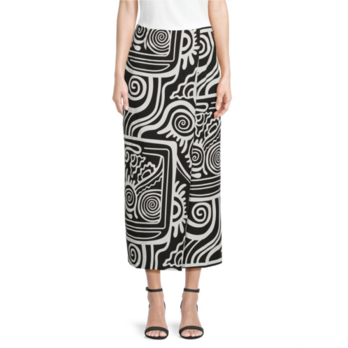 Mara Hoffman Sunja Abstract Midi Skirt