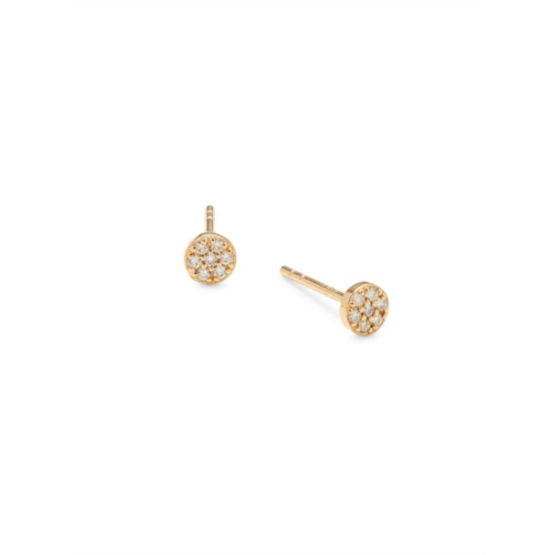 Saks Fifth Avenue 14K Yellow Gold & 0.085 TCW Diamond Stud Earrings