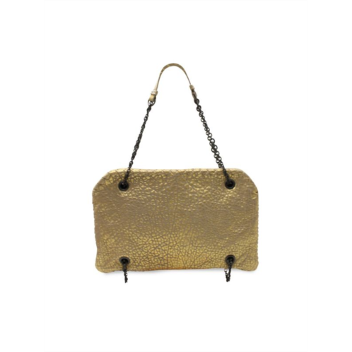 Bottega Veneta Duo Shoulder Bag In Gold Leather