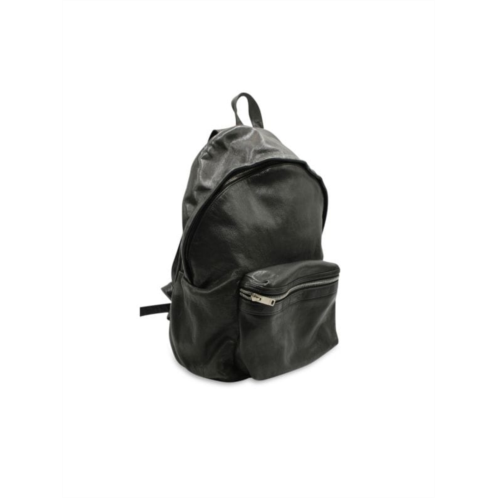 Saint Laurent City Backpack In Black Leather