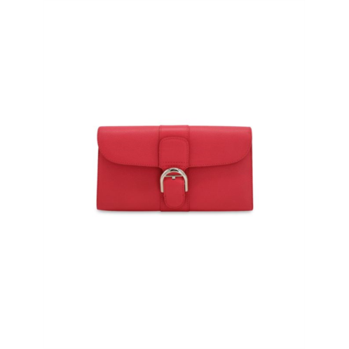 Delvaux Long Wallet In Rose Candy Calf Leather