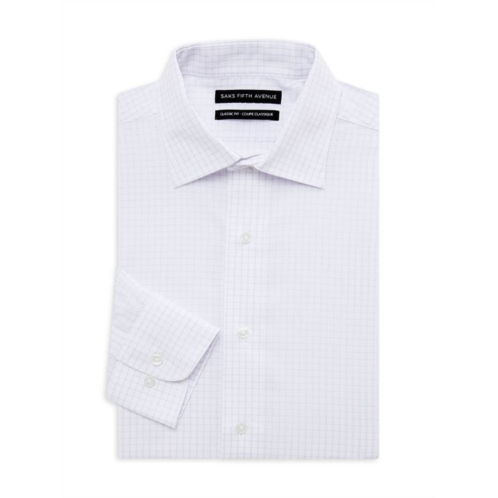 Saks Fifth Avenue Classic Fit Check Dress Shirt