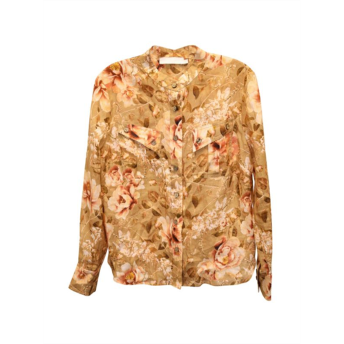 Zimmermann Shirt In Floral Print Linen