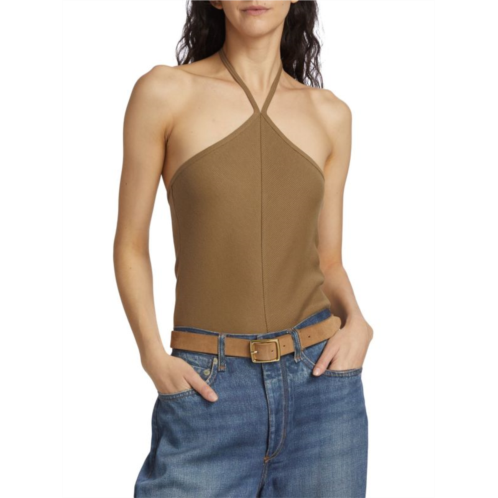 Rag & bone The Essential Rib Knit Halter Top