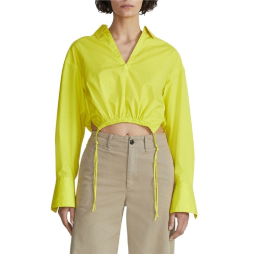 Rag & bone Fiona Drawstring Crop Top