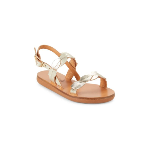 Ancient Greek Sandals Little Girls Fysi Leather Sandals