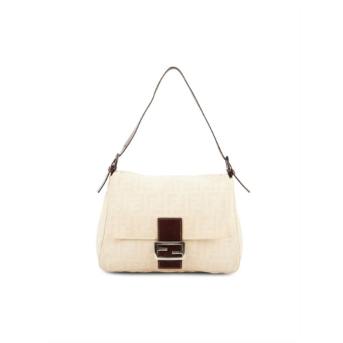 Fendi Logo Canvas Shoulder Bag