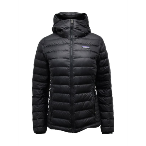 Patagonia Hooded Down Jacket In Black Polyester