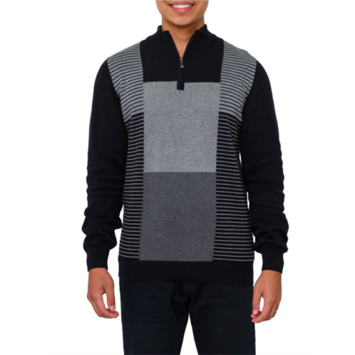 Vellapais Mockneck Zip Up Pullover