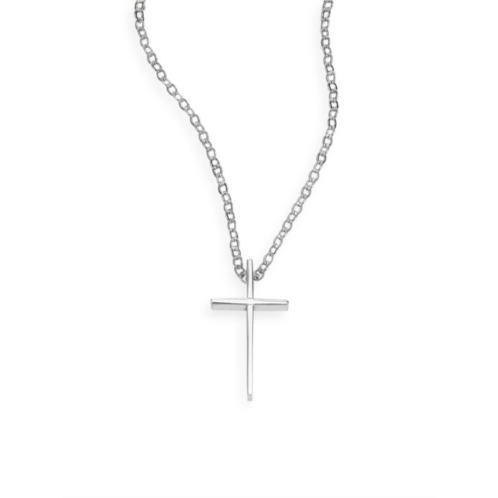 Saks Fifth Avenue Swedged Sterling Silver Cross Necklace