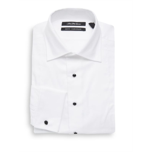 Saks Fifth Avenue Tuxedo Slim-Fit Cotton Dress Shirt