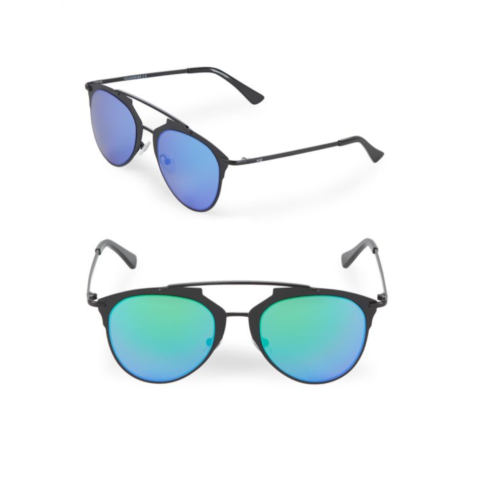 AQS Mirrored 52MM Aviator Sunglasses