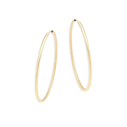 Saks Fifth Avenue Yellow Gold Twist Hoop Earrings/2