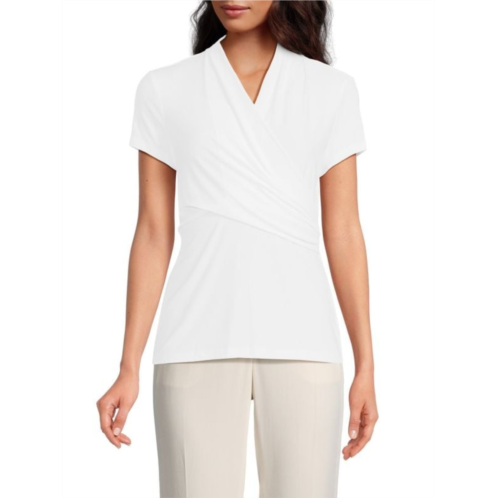 DKNY Surplice Ruched Top