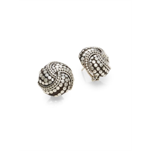 John Hardy Dot Sterling Silver Button Earrings