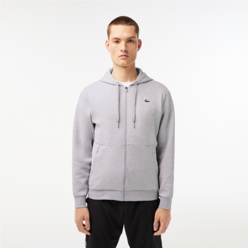 Lacoste Sportsuit Zipped Monochrome Mesh Panel Sweatshirt