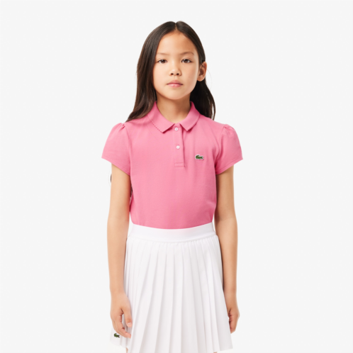 Lacoste Kids Scalloped Collar Mini Pique Polo