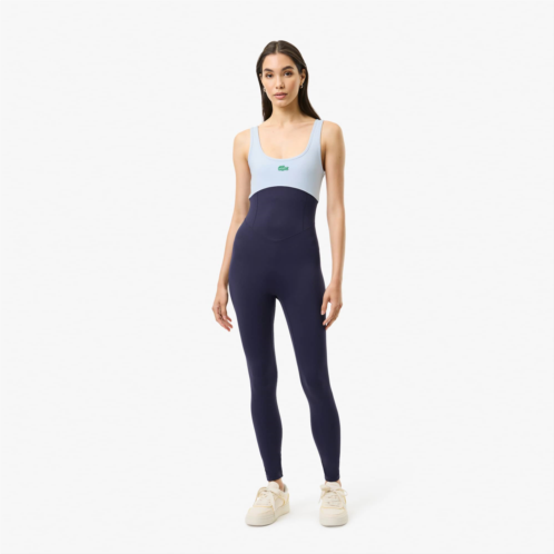 Womens Lacoste x Bandier Colorblock Bodysuit