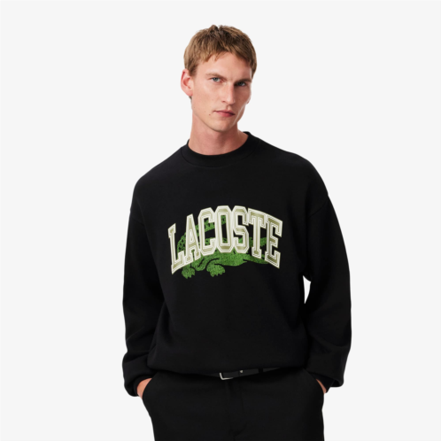 Lacoste Mens Loose Fit Fleece Sweatshirt