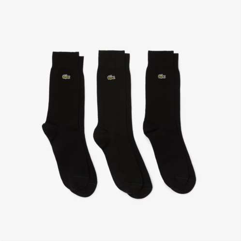 Lacoste Unisex 3-Pack High-Cut Socks