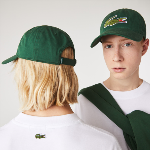 Lacoste Unisex Adjustable Cotton Twill Cap