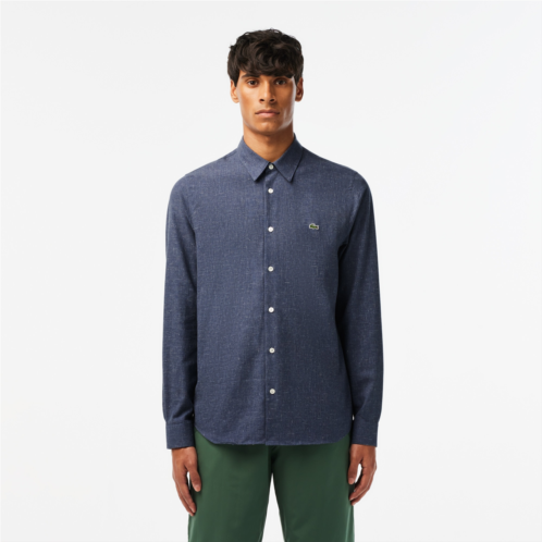 Lacoste Mens Slim Fit Cotton Chambray Shirt