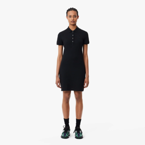 Lacoste Womens Slim Fit Stretch Mini Pique Polo Dress