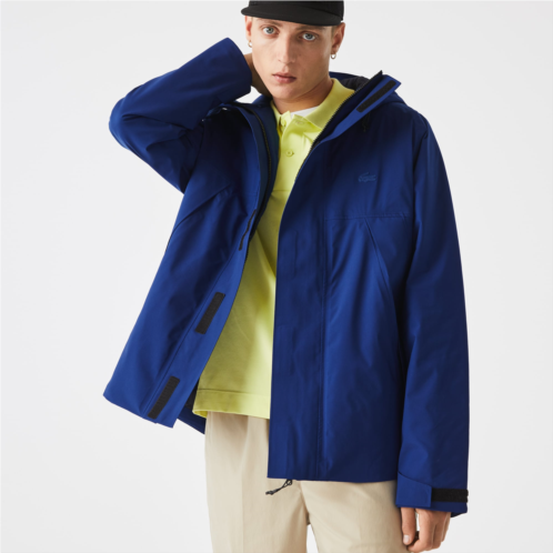 Lacoste Mens Water-Resistant Quilted Parka