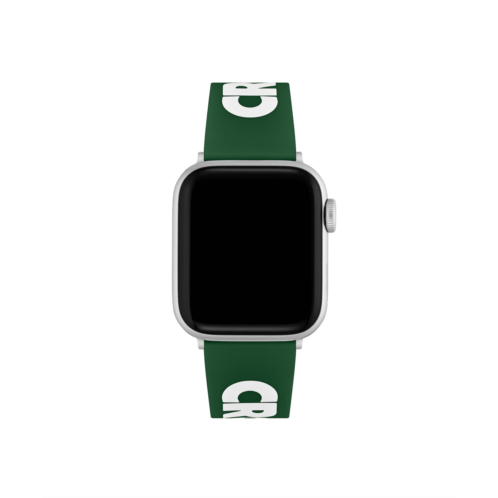 Lacoste Unisex Croc Print Green Silicone Apple Watch Strap