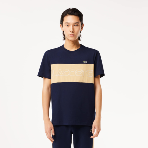 Lacoste Mens Regular Fit Colorblock Logo T-Shirt