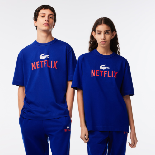 Unisex Lacoste x Netflix Loose Fit Organic Cotton T-Shirt