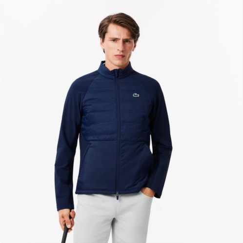 Lacoste Mens High-Neck Quilted Golf Jacket