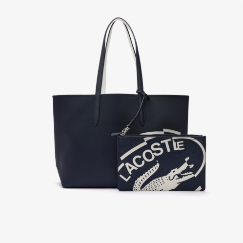Lacoste Womens Reversible Canvas Print Tote