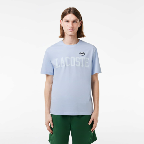 Lacoste Mens Cotton Contrast Print & Badge T-Shirt