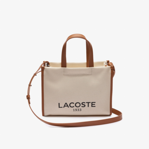 Lacoste Womens Heritage Cotton Canvas Tote