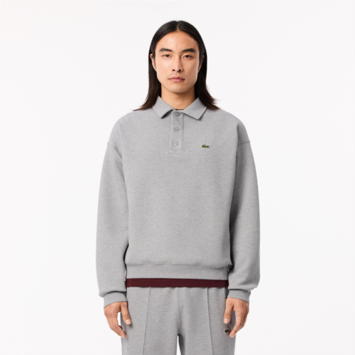 Lacoste Mens Loose Fit Pique Sweatshirt