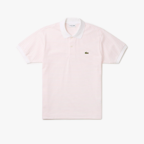 Lacoste Mens Classic Fit L.12.12 Striped Petit Pique Polo