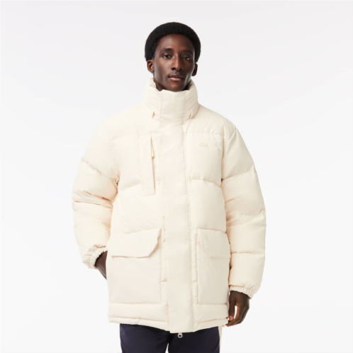Lacoste Mens Removable Hood Midi Puffer Jacket