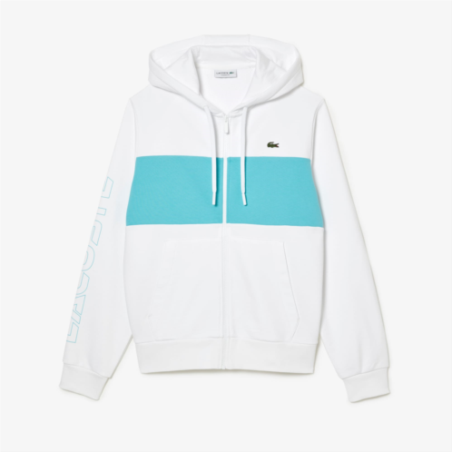 Lacoste Mens Zip-Up Colorblock Hoodie